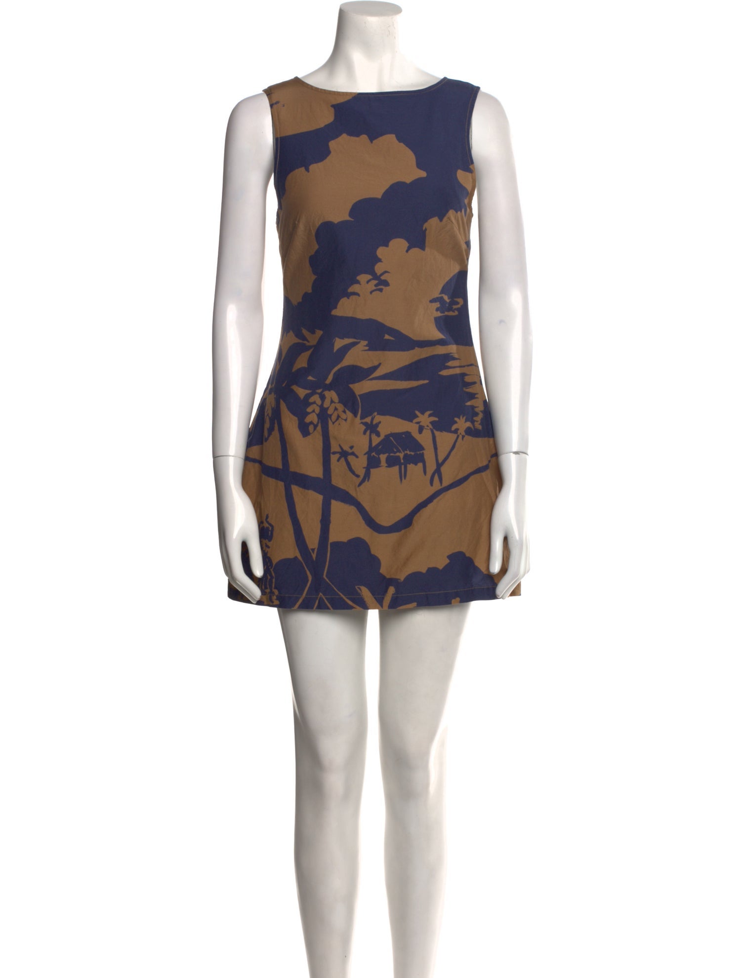 SoleilSoleil Printed Mini Dress