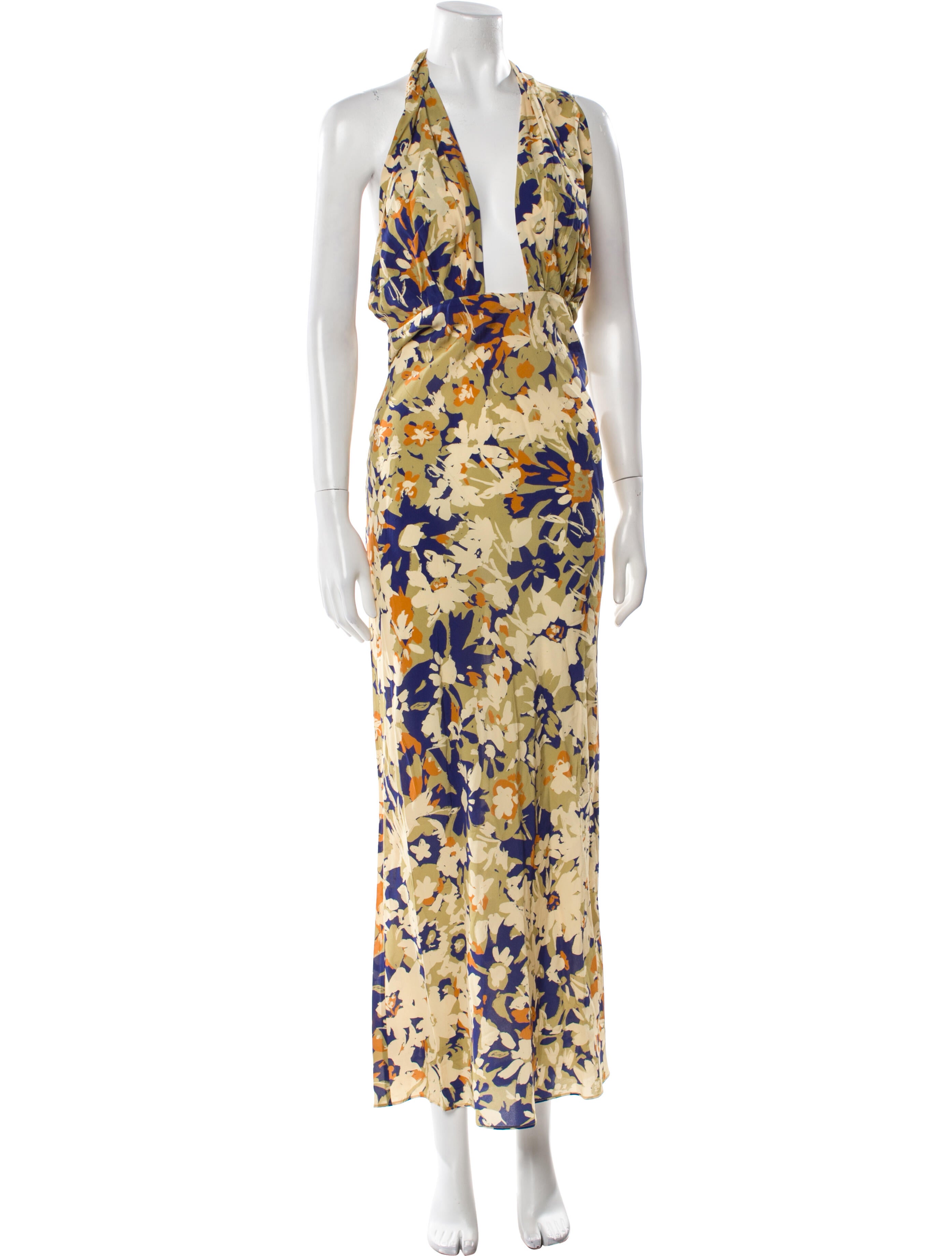 SoleilSoleil Silk Long Dress