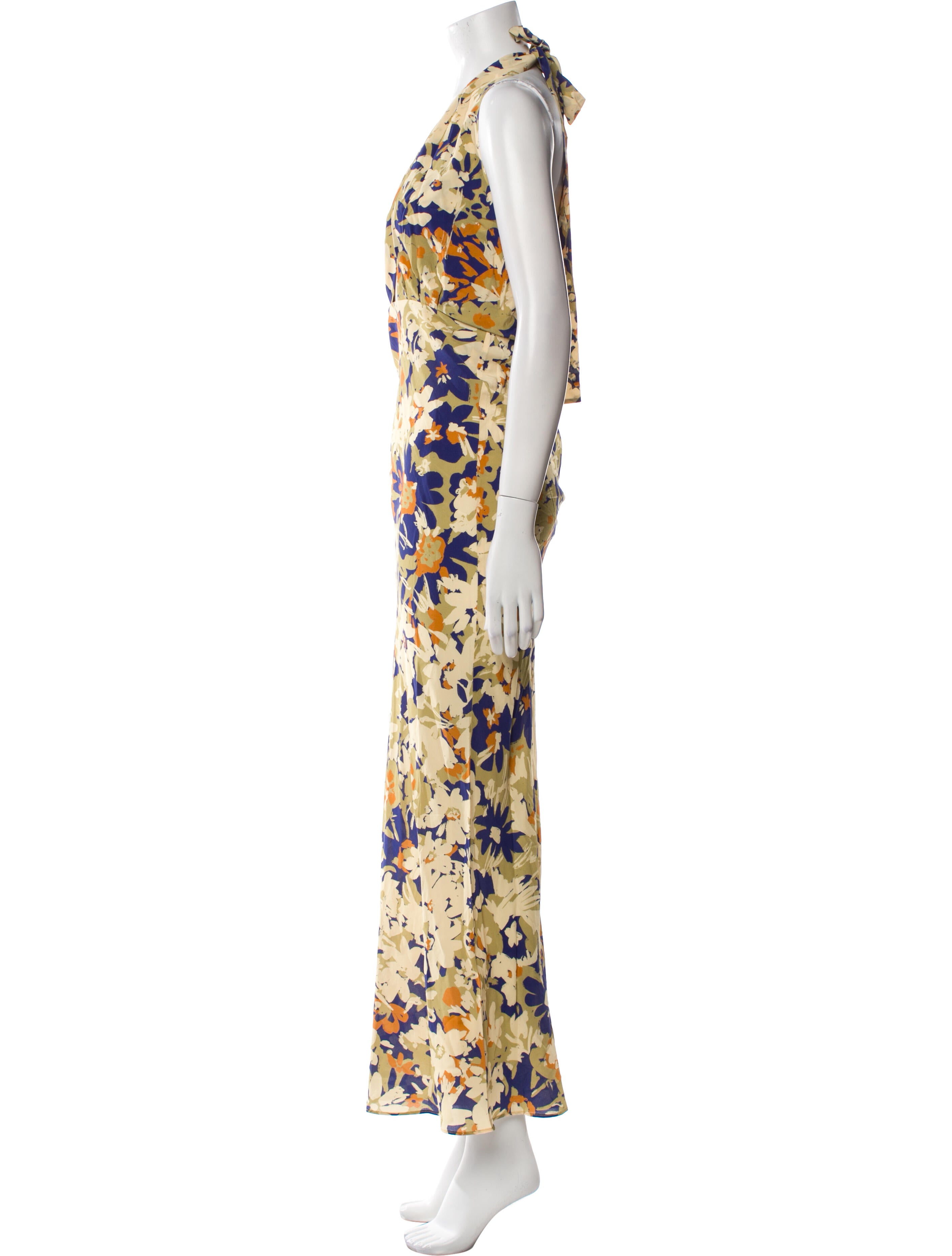 SoleilSoleil Silk Long Dress