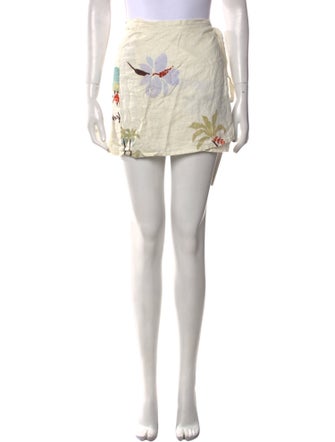 SoleilSoleil Linen Mini Skirt