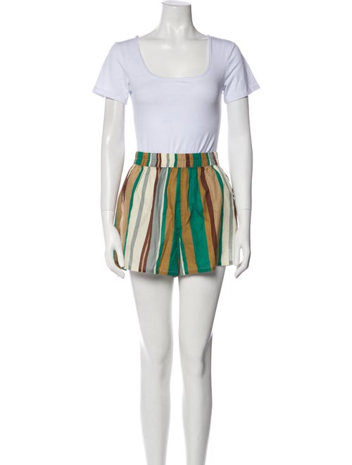 SoleilSoleil Striped Short Set