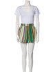 SoleilSoleil Striped Short Set