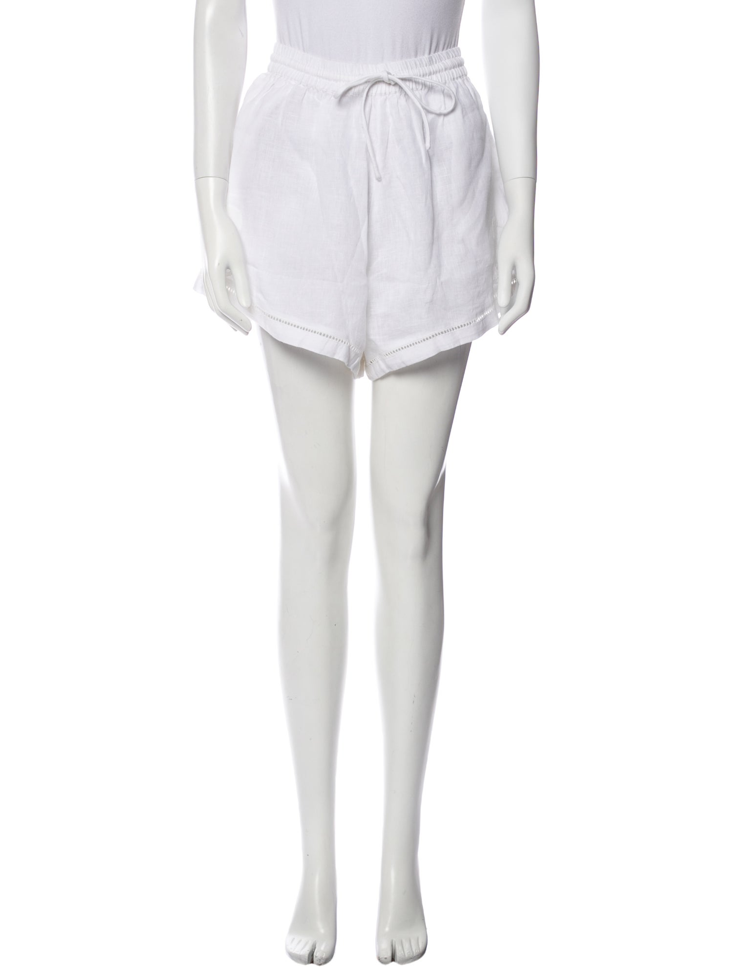 SoleilSoleil Linen Mini Shorts