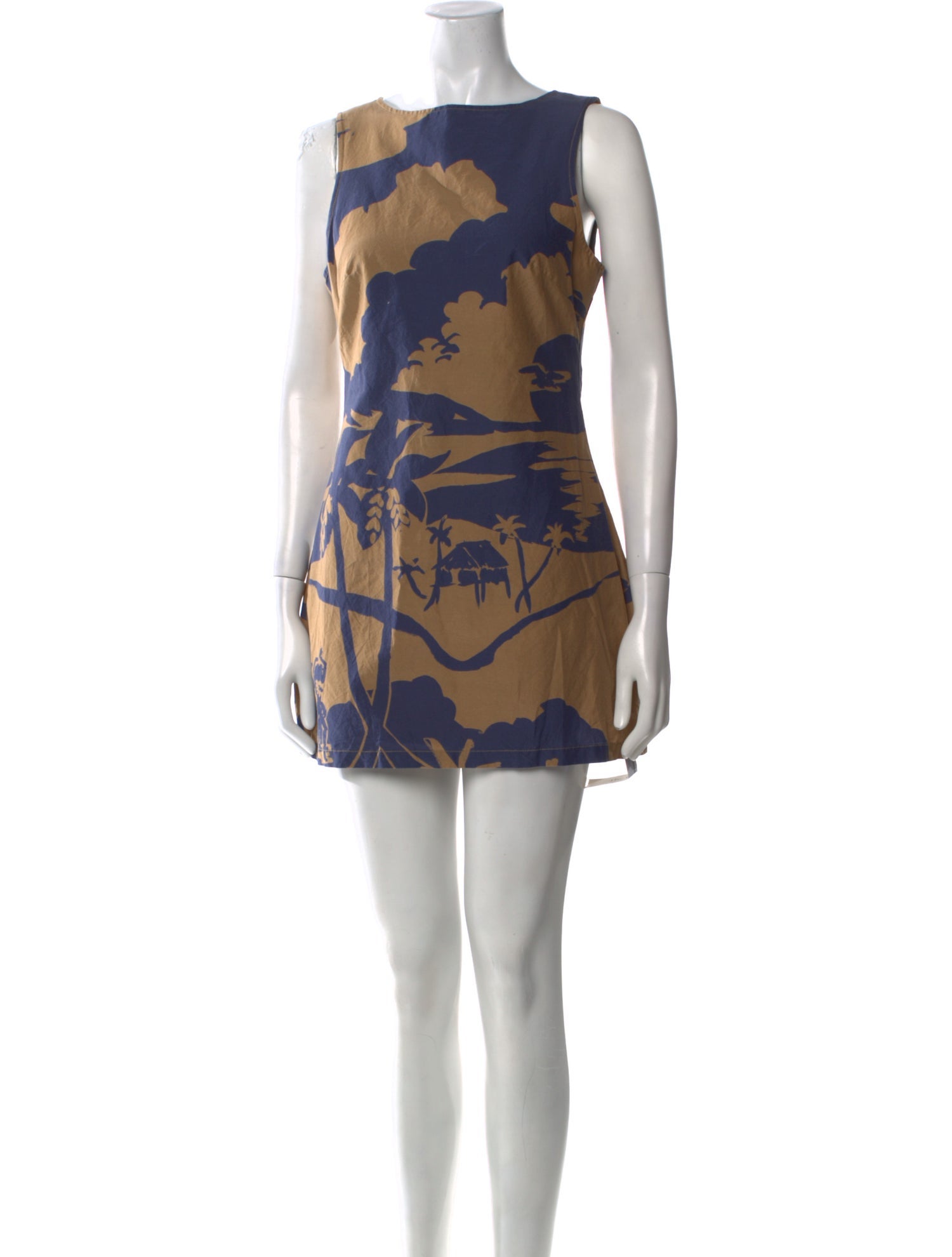 SoleilSoleil Printed Mini Dress