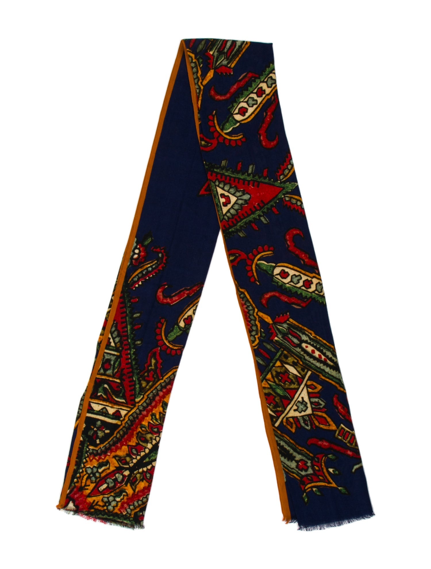 Slowear Wool Printed Scarf