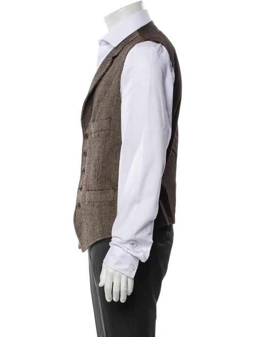 Slowear Houndstooth Print Vest