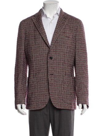 Slowear Houndstooth Print Jacket
