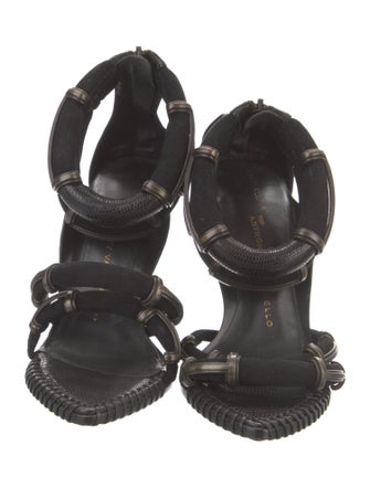 Stella Luna Pour Anthony Vaccarello Leather Gladiator Sandals