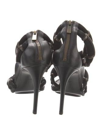 Stella Luna Pour Anthony Vaccarello Leather Gladiator Sandals