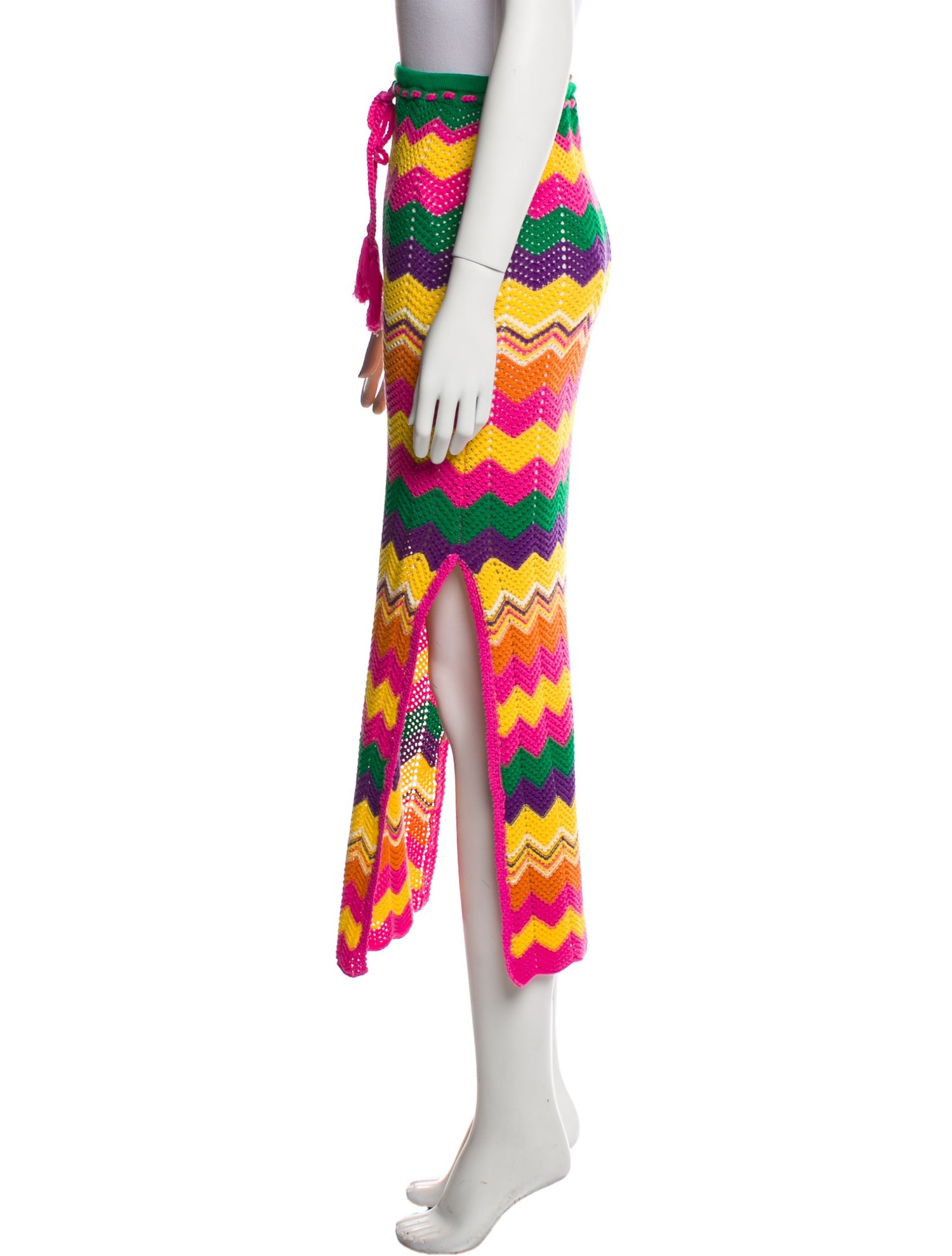 Spell Printed Midi Length Skirt