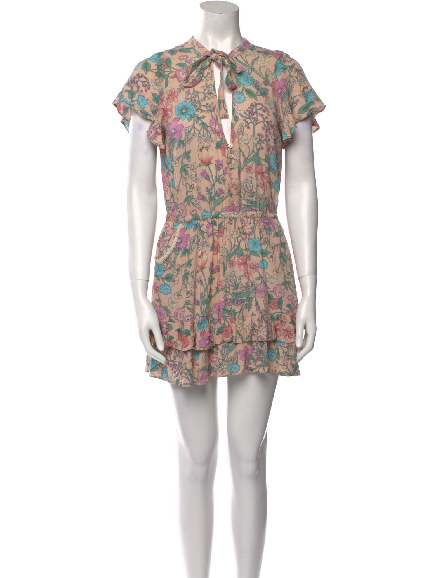 Spell Floral Print Mini Dress