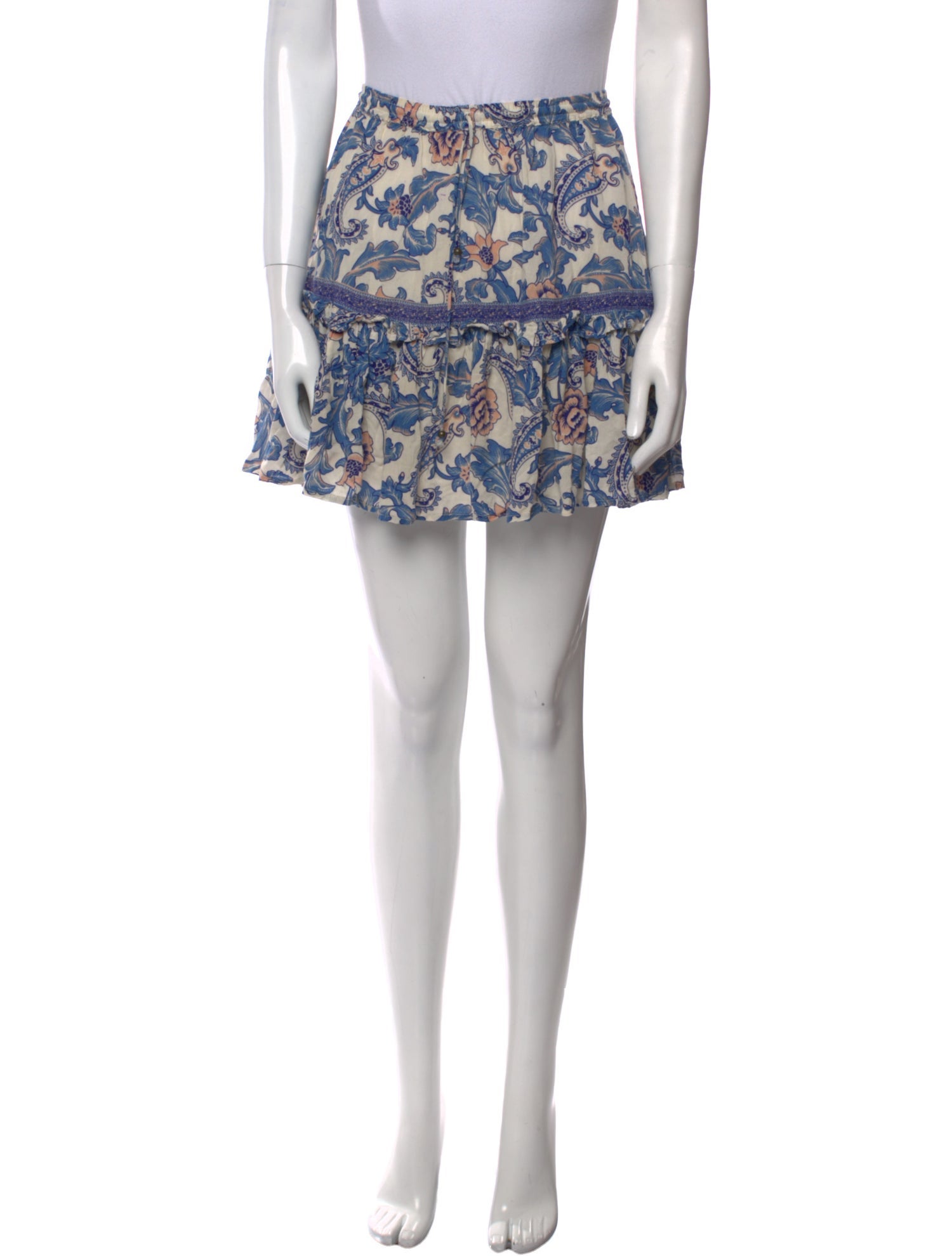 Spell Floral Print Mini Skirt