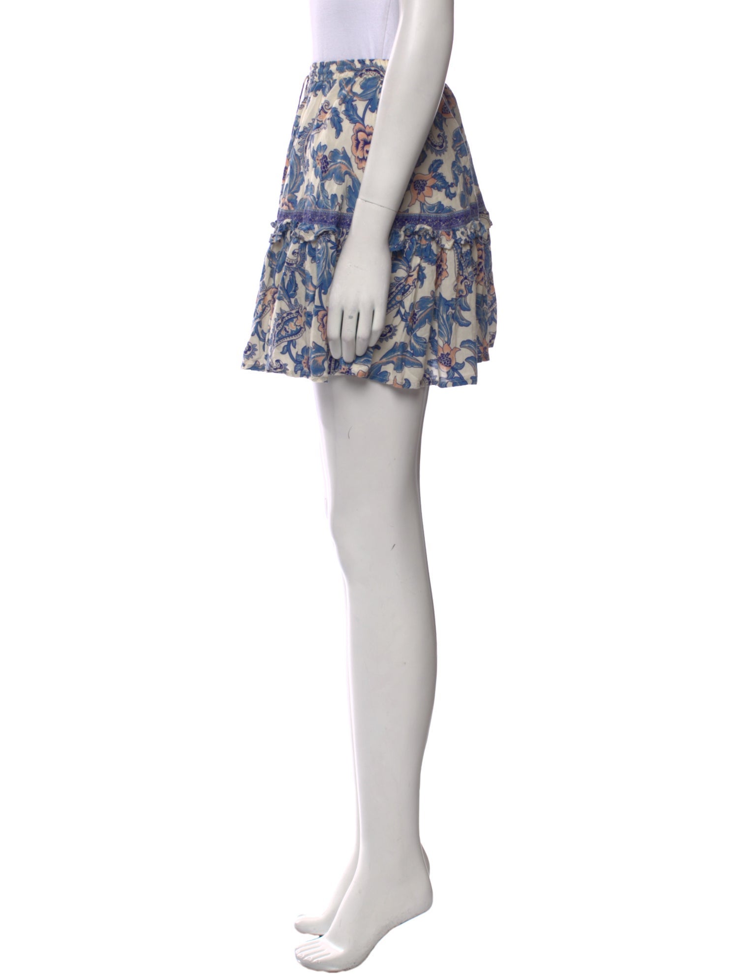 Spell Floral Print Mini Skirt