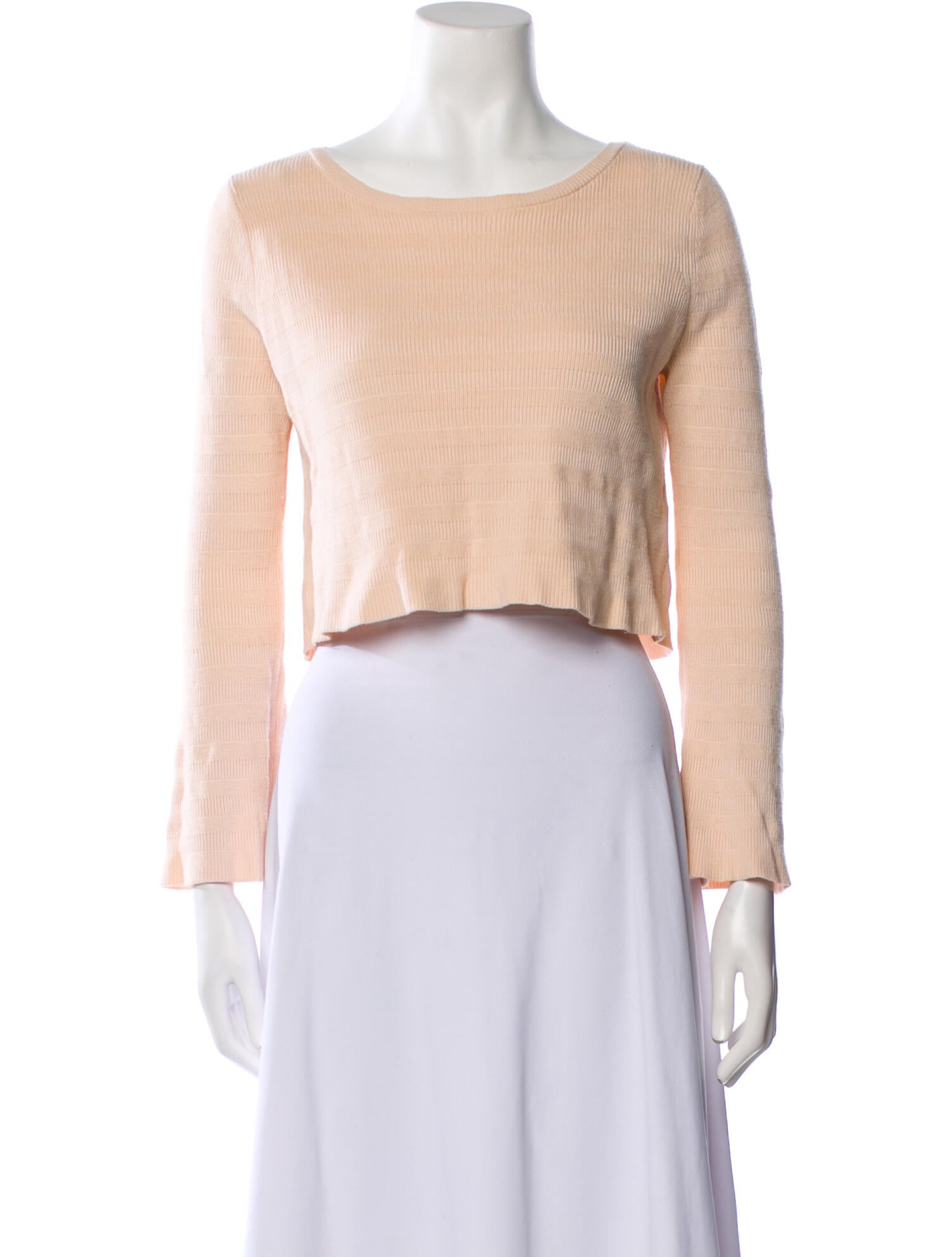 Spell Scoop Neck Long Sleeve Crop Top