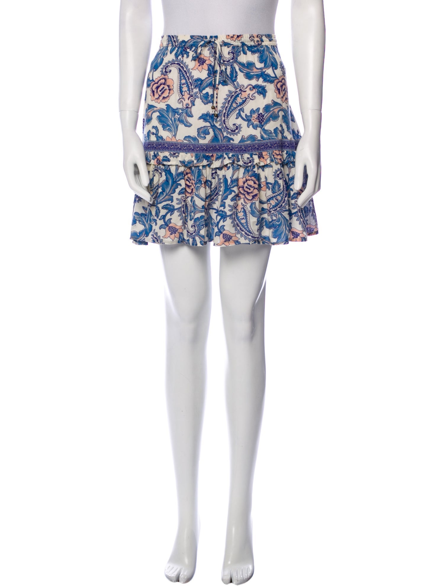 Spell Paisley Print Mini Skirt