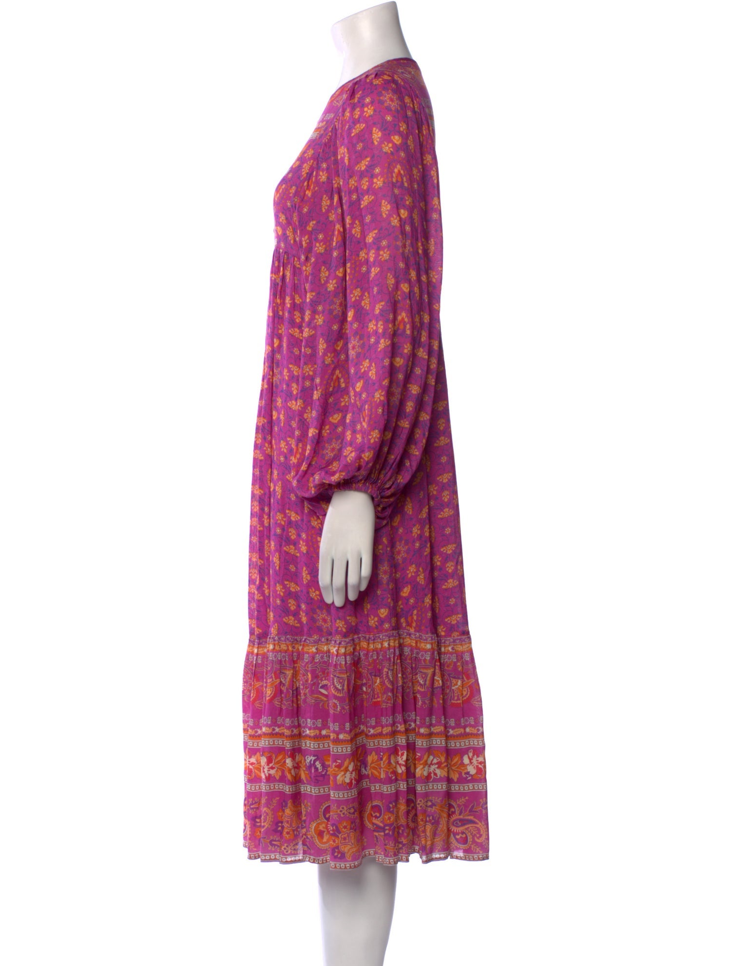 Spell Floral Print Midi Length Dress