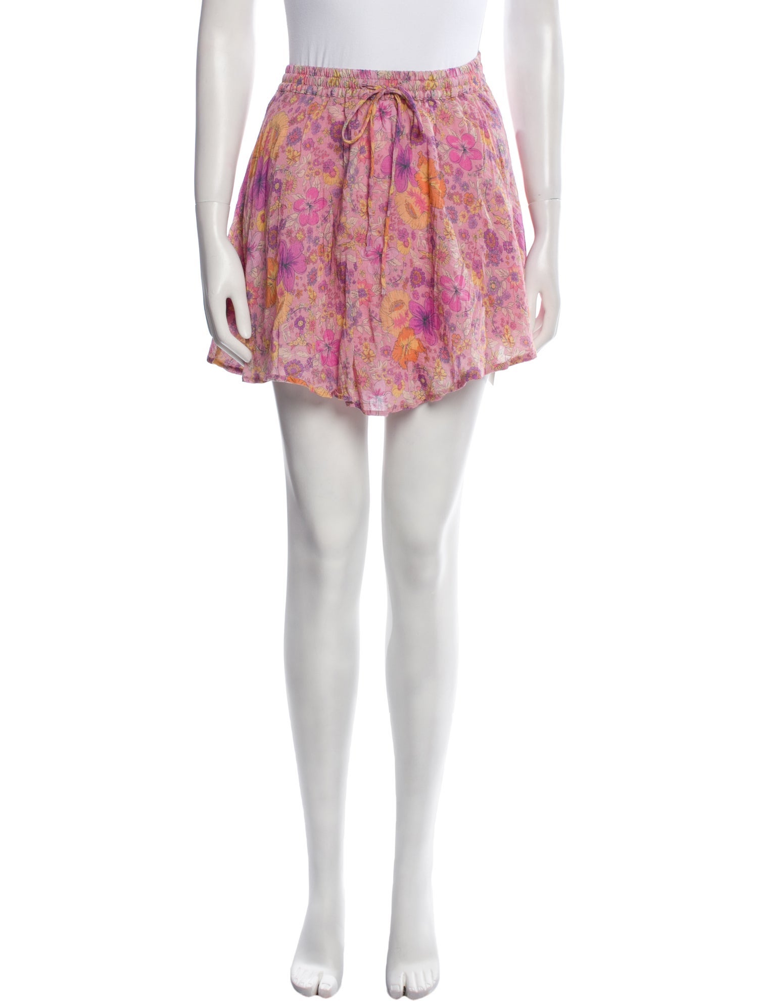 Spell Floral Print Mini Skirt