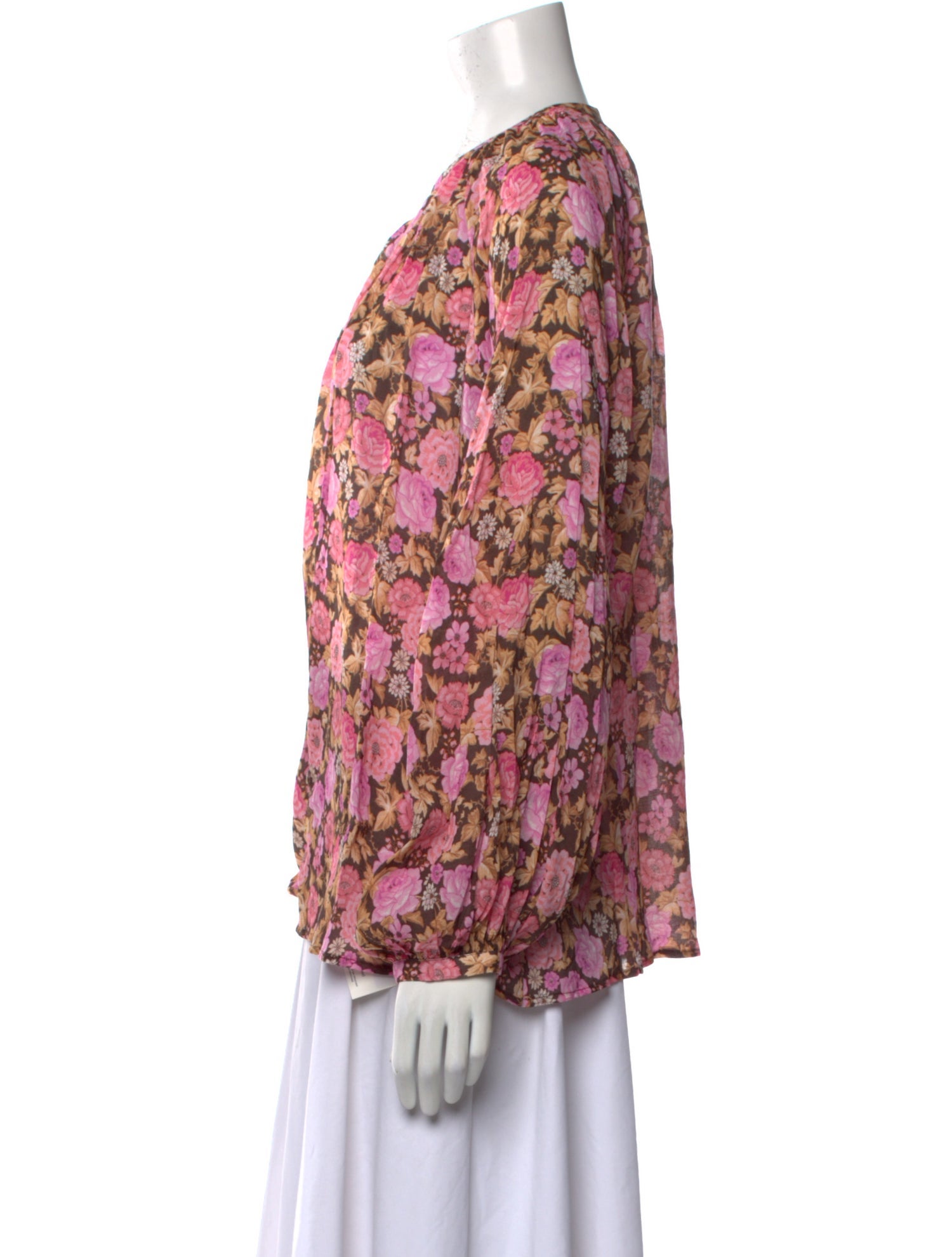 Spell Floral Print Crew Neck Blouse w/ Tags