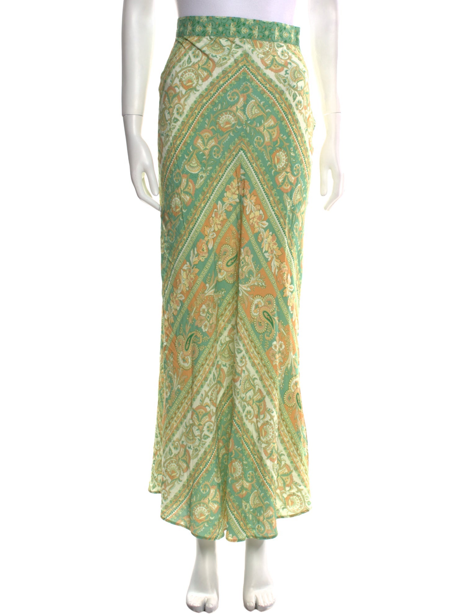 Spell Paisley Print Long Skirt