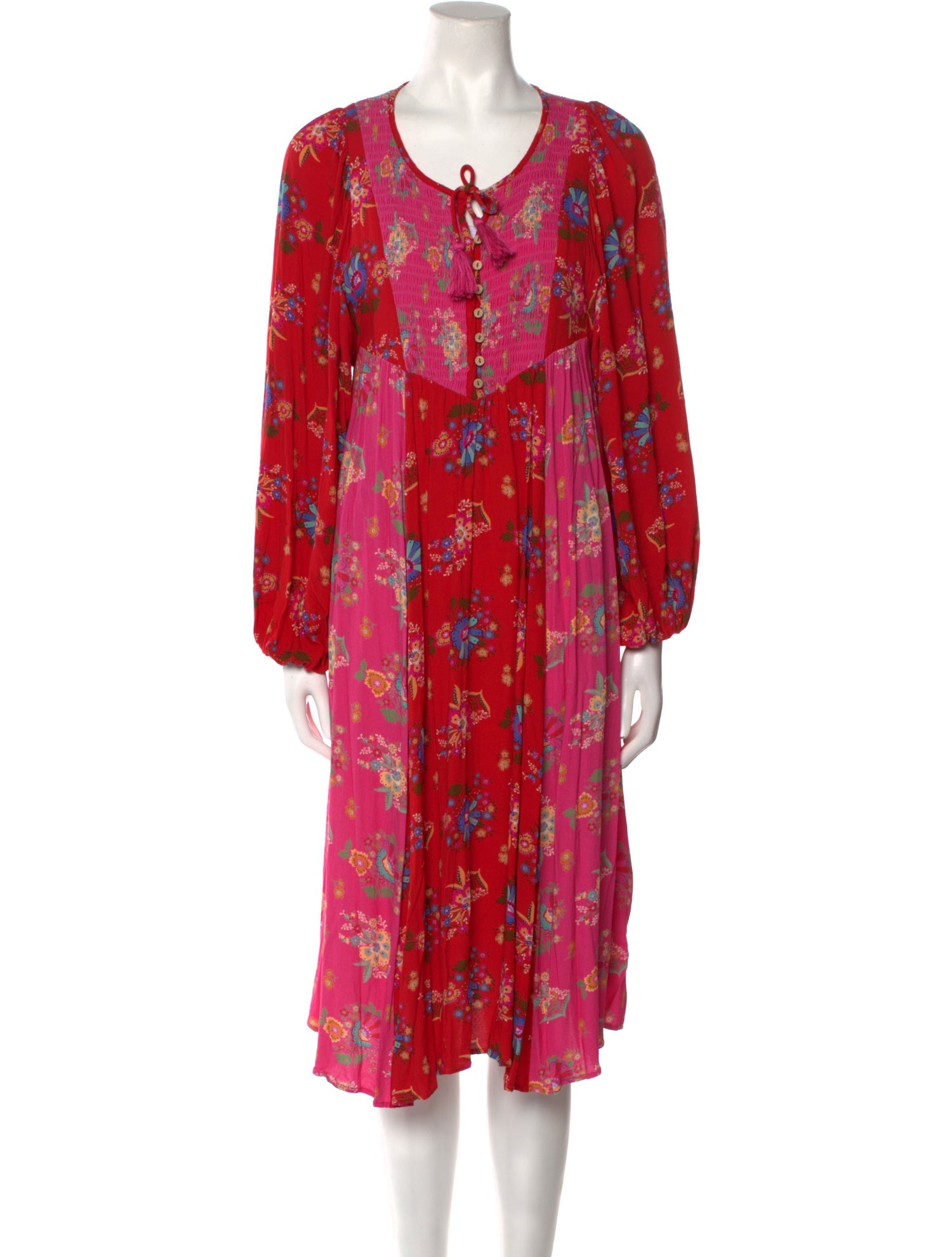 Spell Floral Print Midi Length Dress