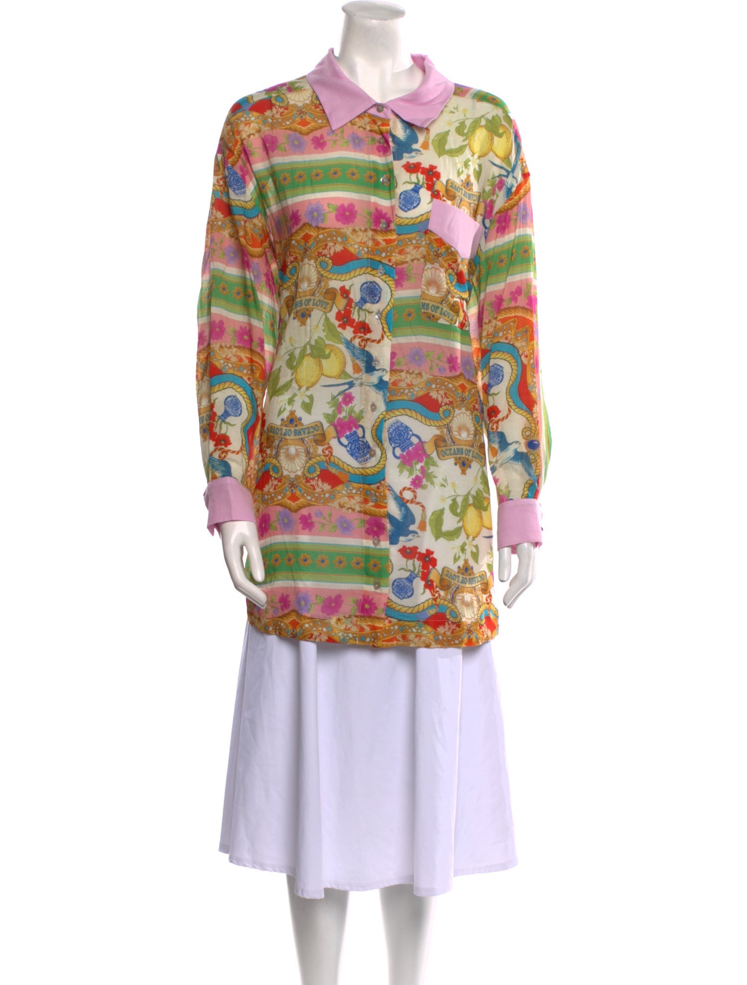 Spell Printed Long Sleeve Tunic w/ Tags