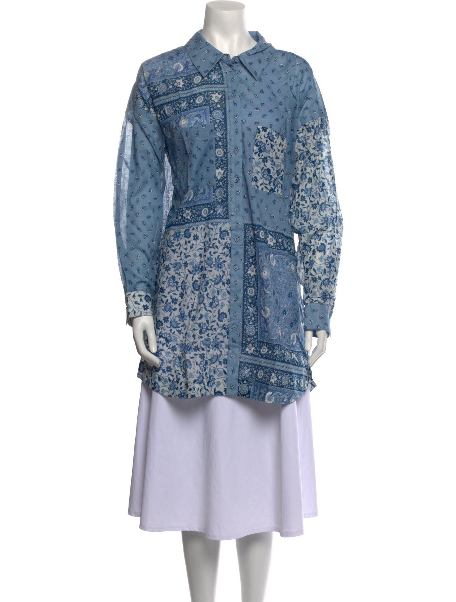 Spell Paisley Print Long Sleeve Tunic w/ Tags