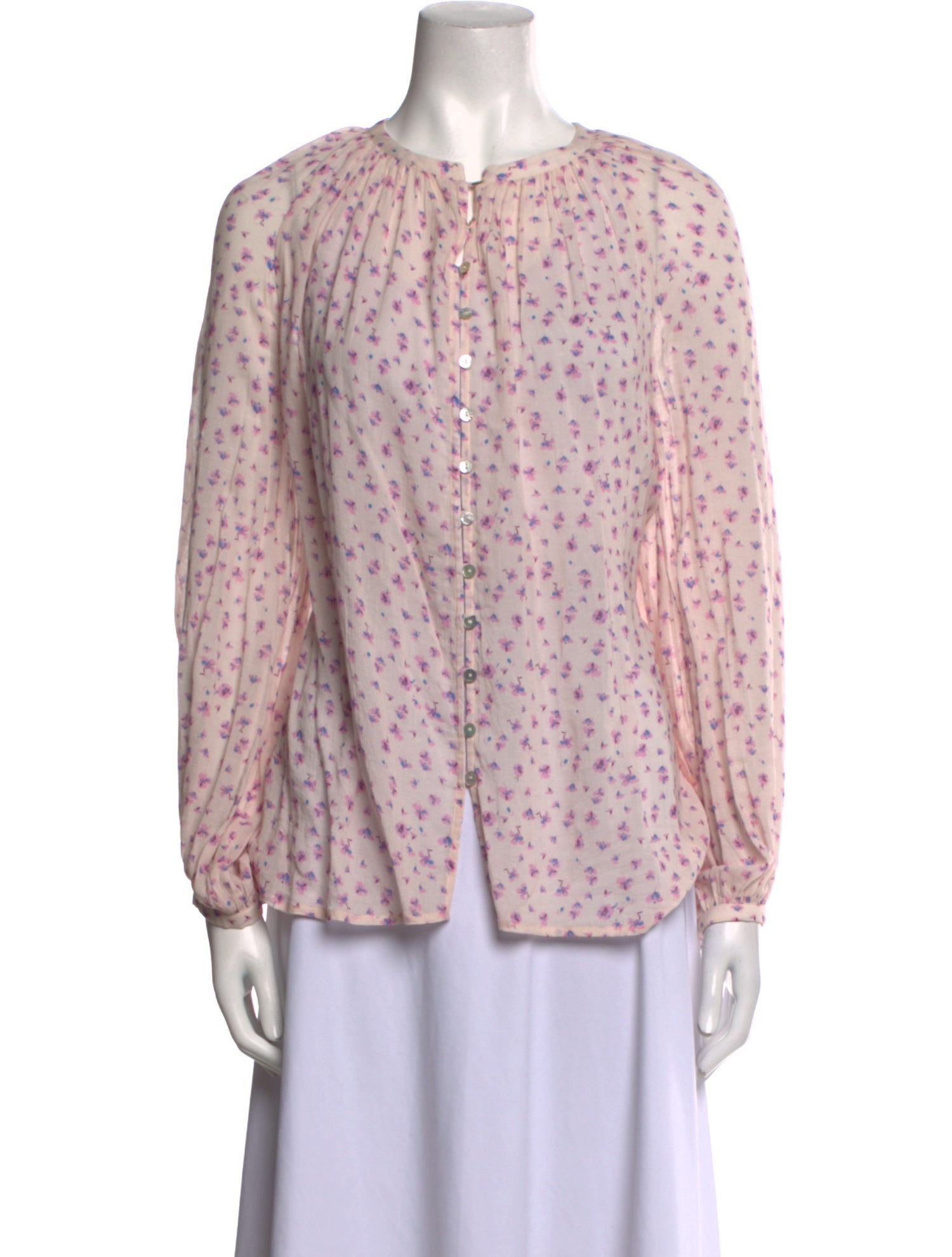 Spell Floral Print Crew Neck Blouse
