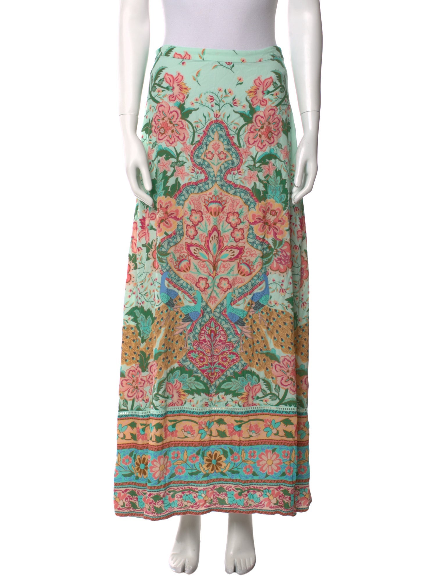 Spell Floral Print Long Skirt w/ Tags