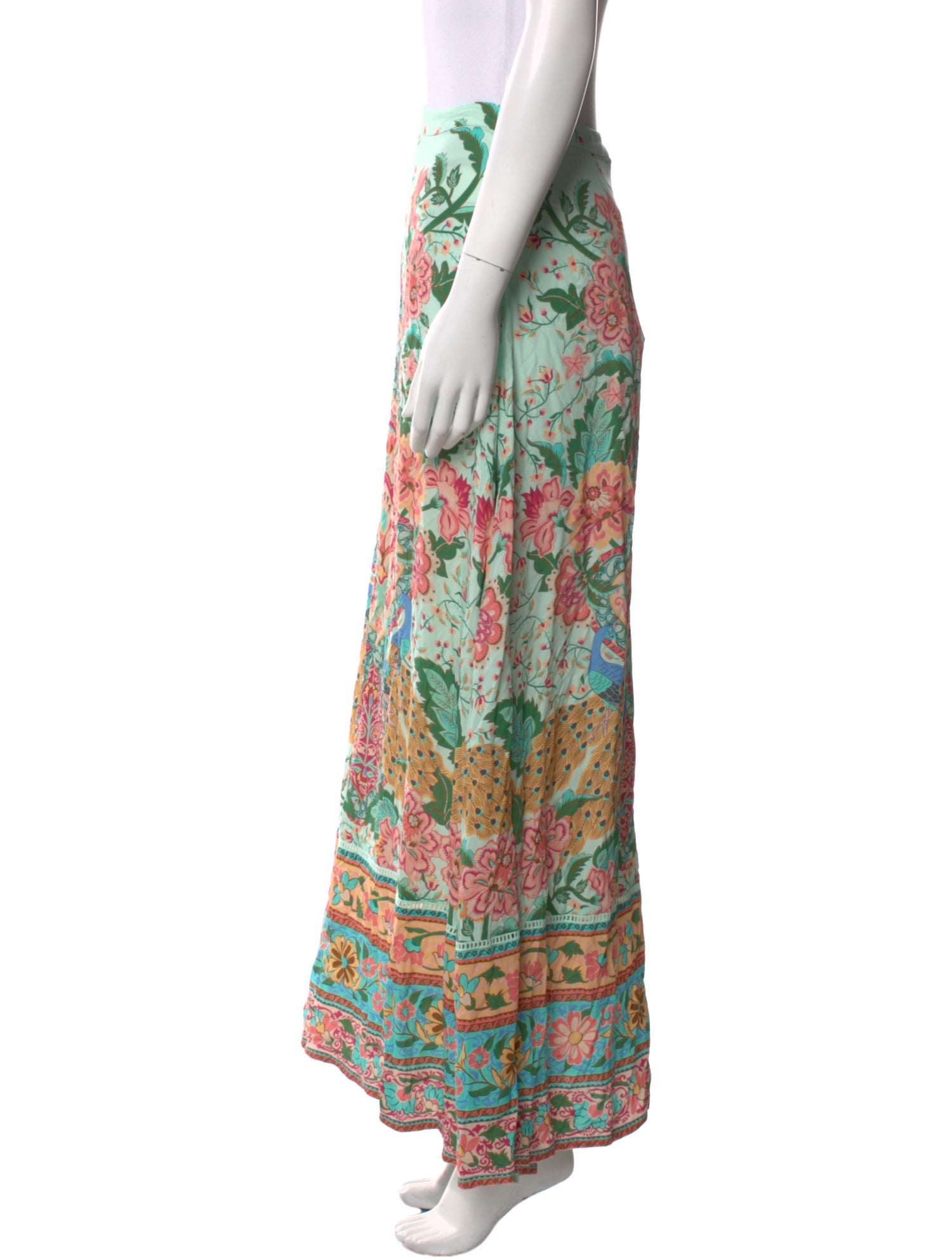 Spell Floral Print Long Skirt w/ Tags