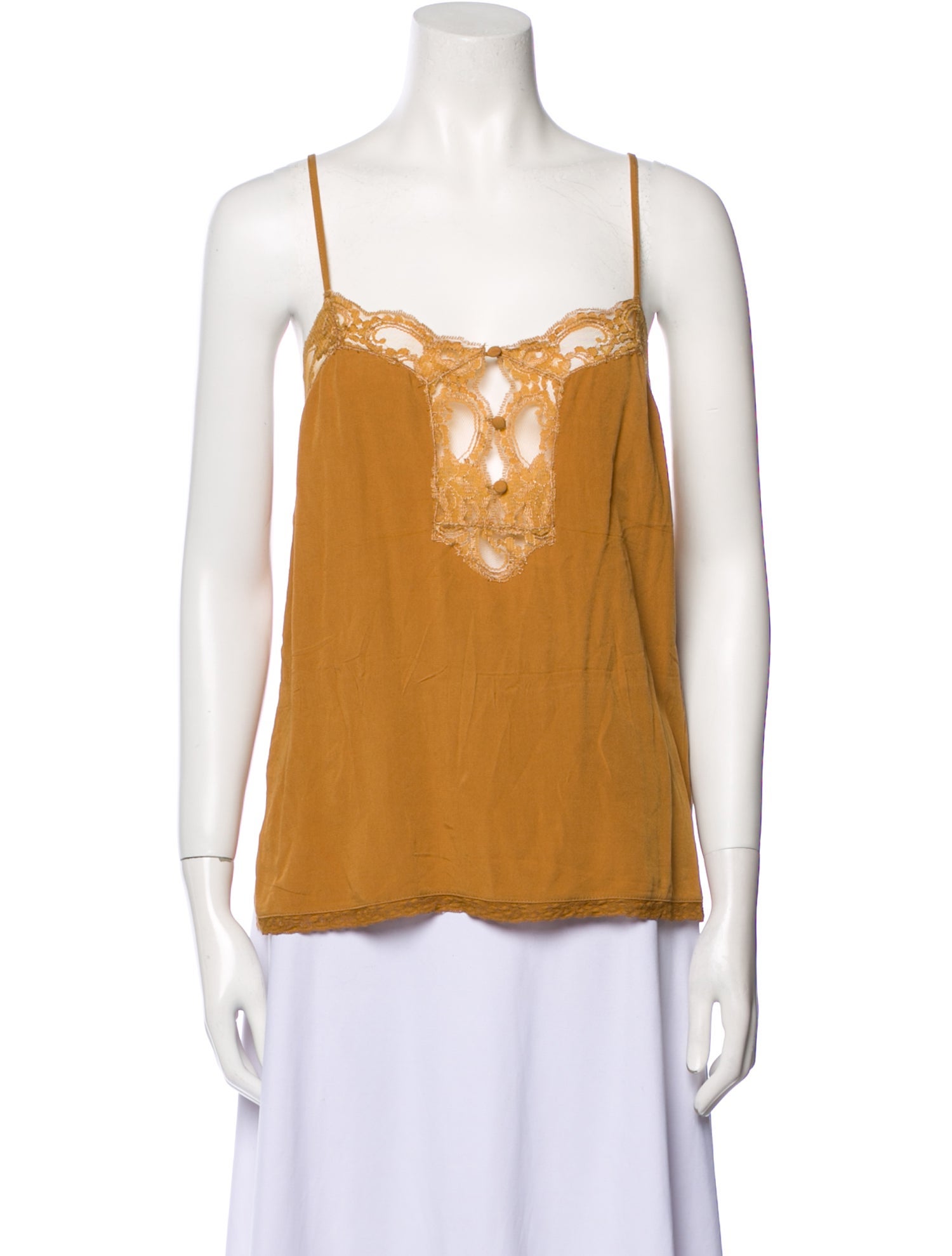 Spell Square Neckline Sleeveless Top