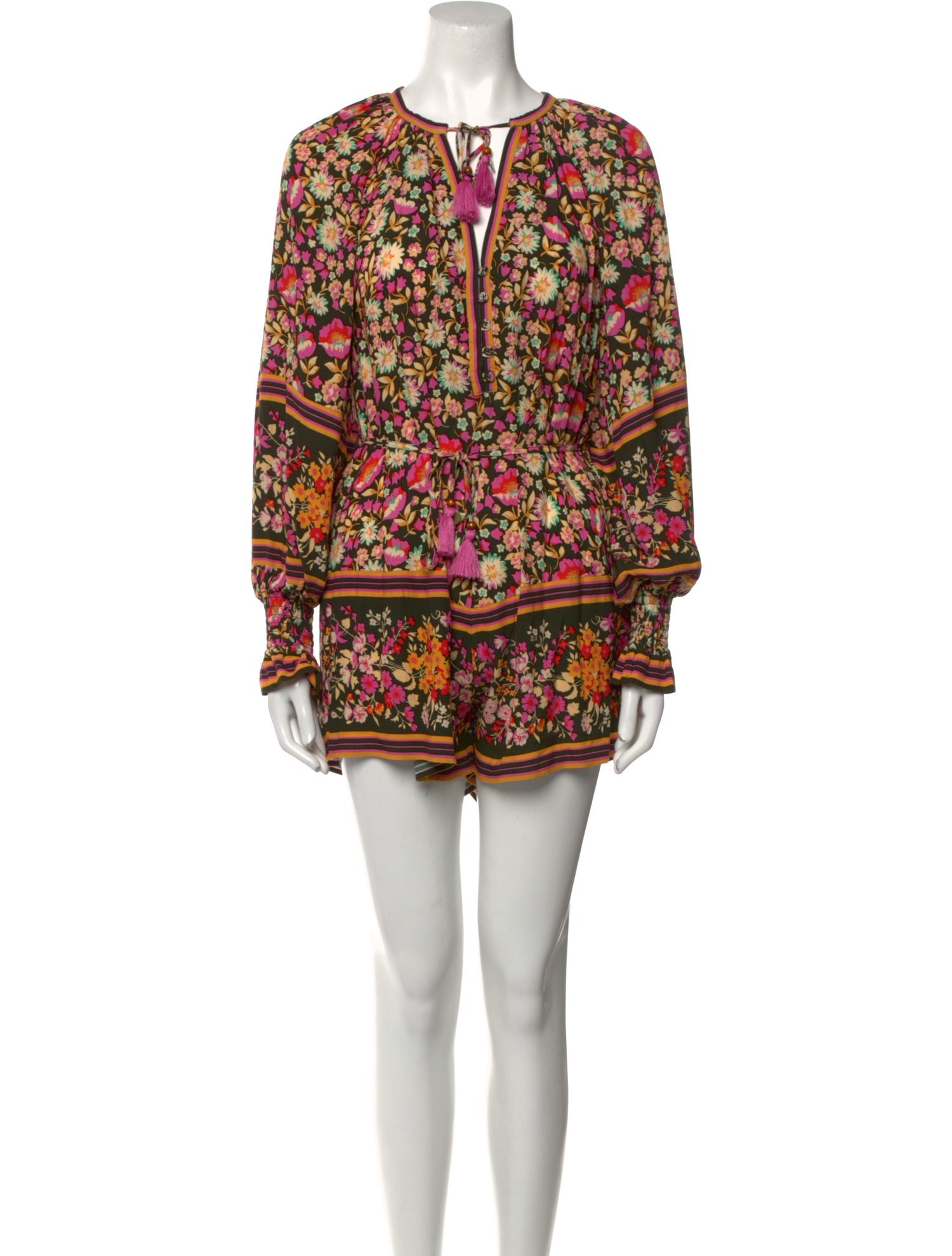 Spell Paisley Print Crew Neck Romper w/ Tags