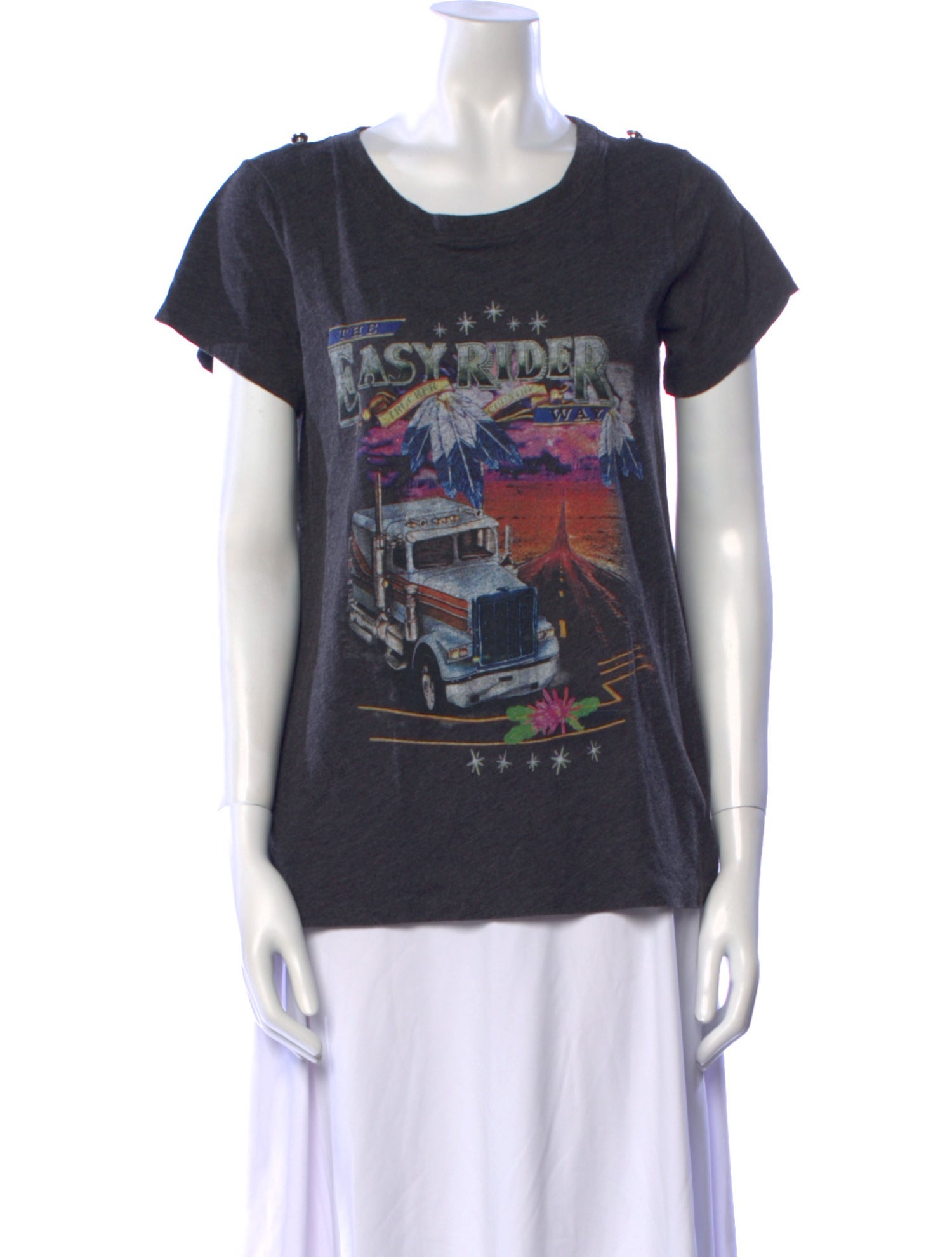 Spell Graphic Print Crew Neck T-Shirt