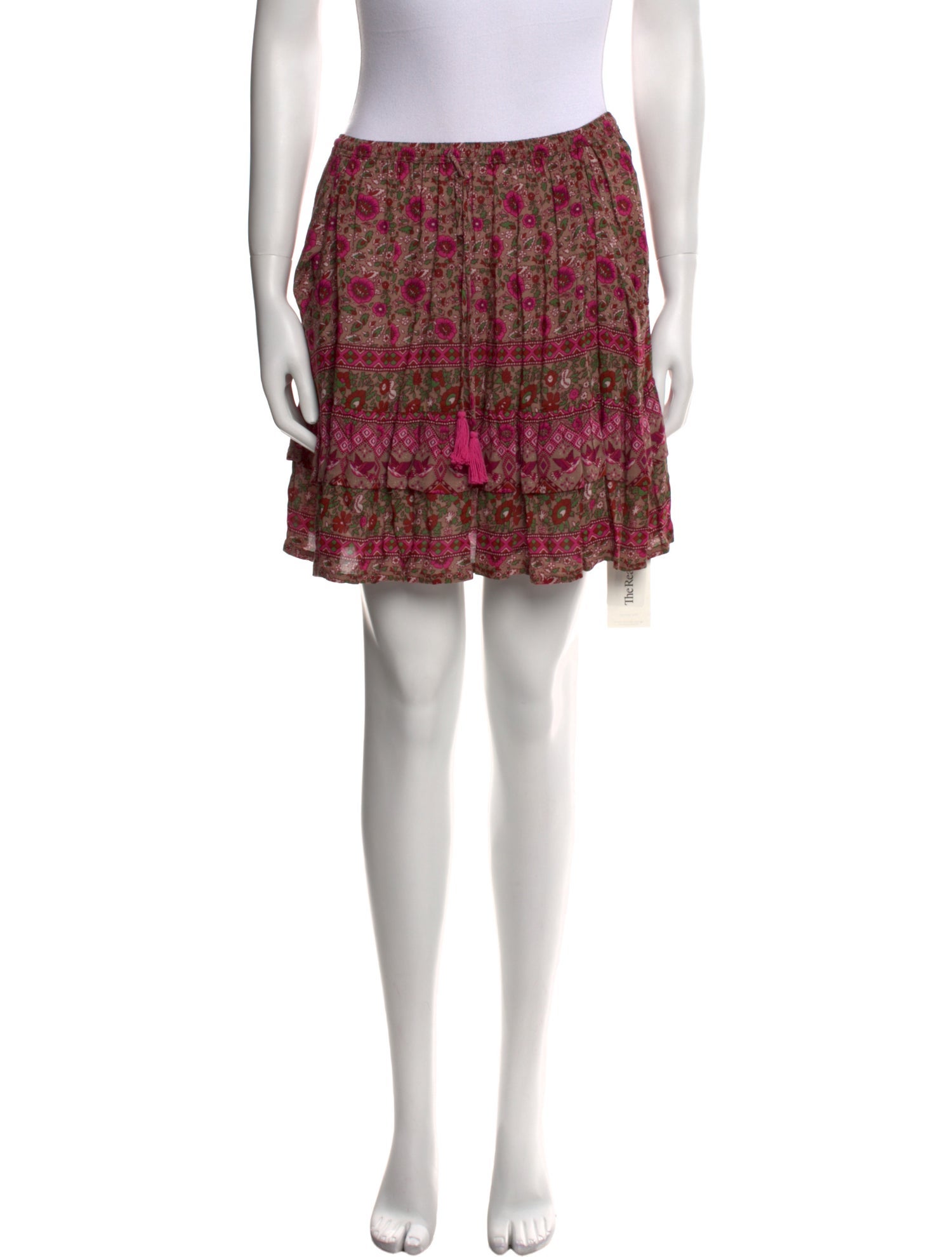 Spell Floral Print Mini Skirt