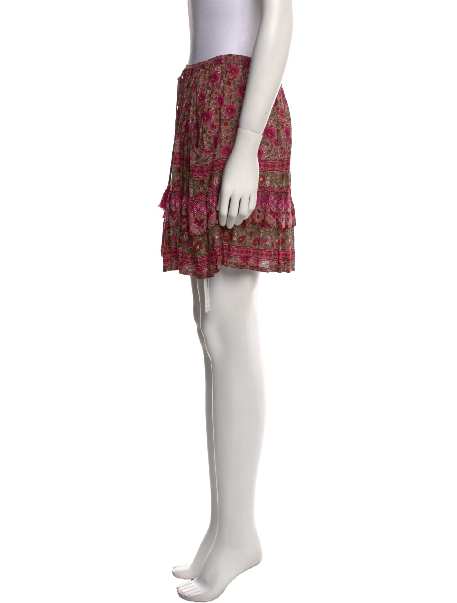 Spell Floral Print Mini Skirt