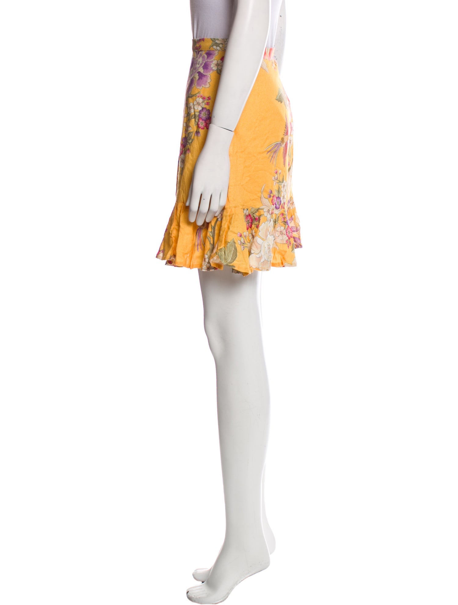 Spell Floral Print Mini Skirt w/ Tags