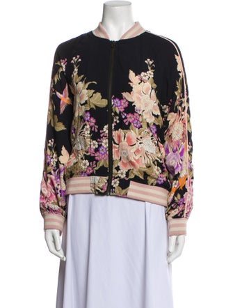 Spell Floral Print Bomber Jacket