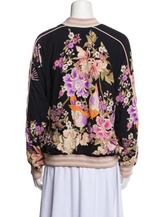 Spell Floral Print Bomber Jacket
