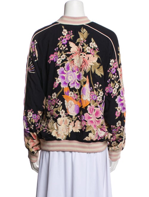 Spell Floral Print Bomber Jacket