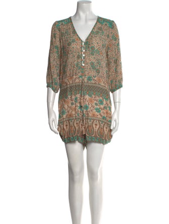 Spell Floral Print V-Neck Romper