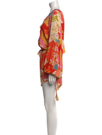 Spell Floral Print Scoop Neck Romper