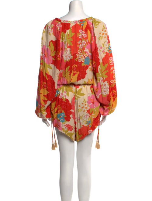 Spell Floral Print Scoop Neck Romper