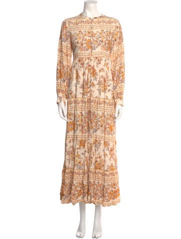Spell Dresses Floral Print Long Dress S