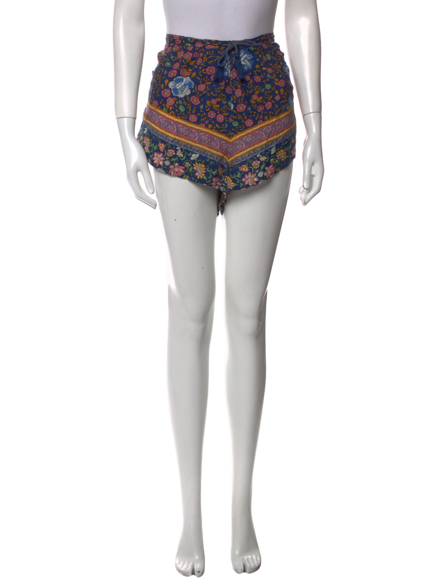 Spell Floral Print Mini Shorts