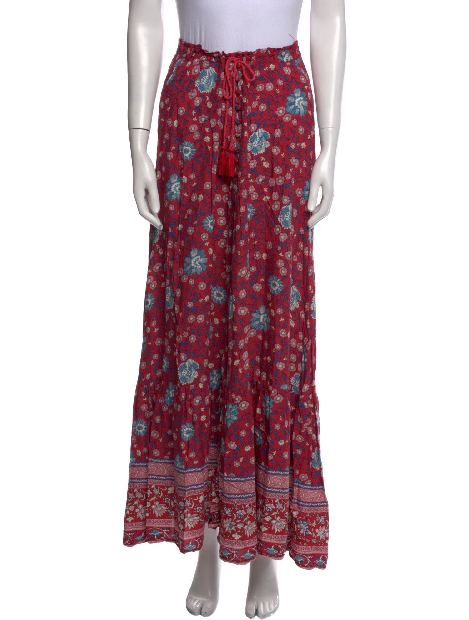 Spell Floral Print Midi Length Skirt