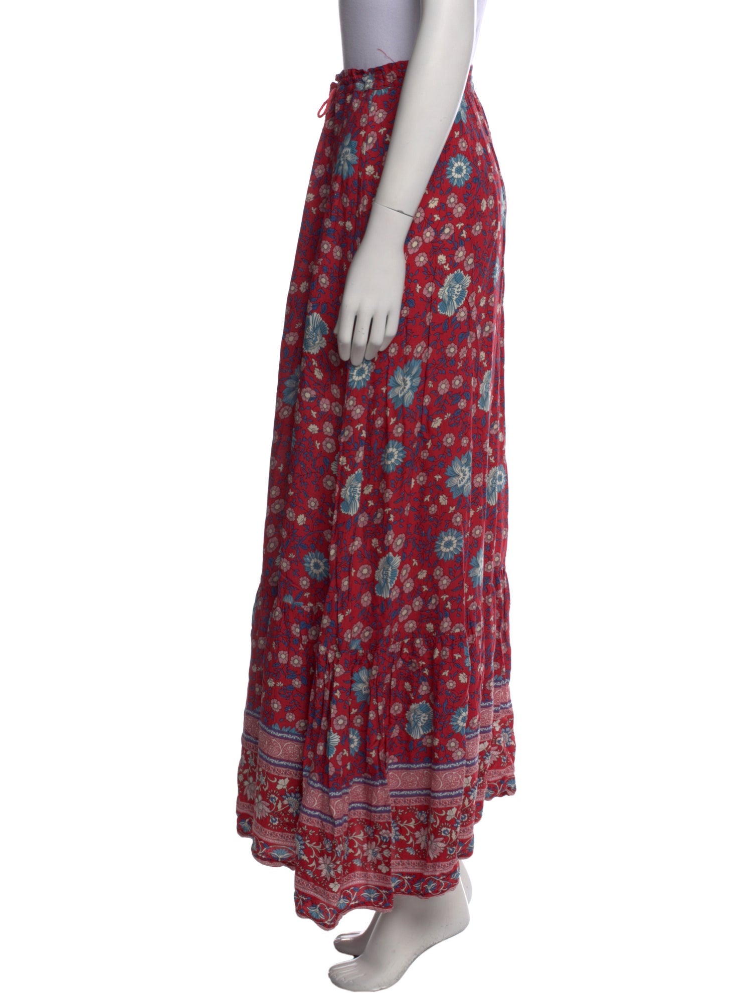 Spell Floral Print Midi Length Skirt