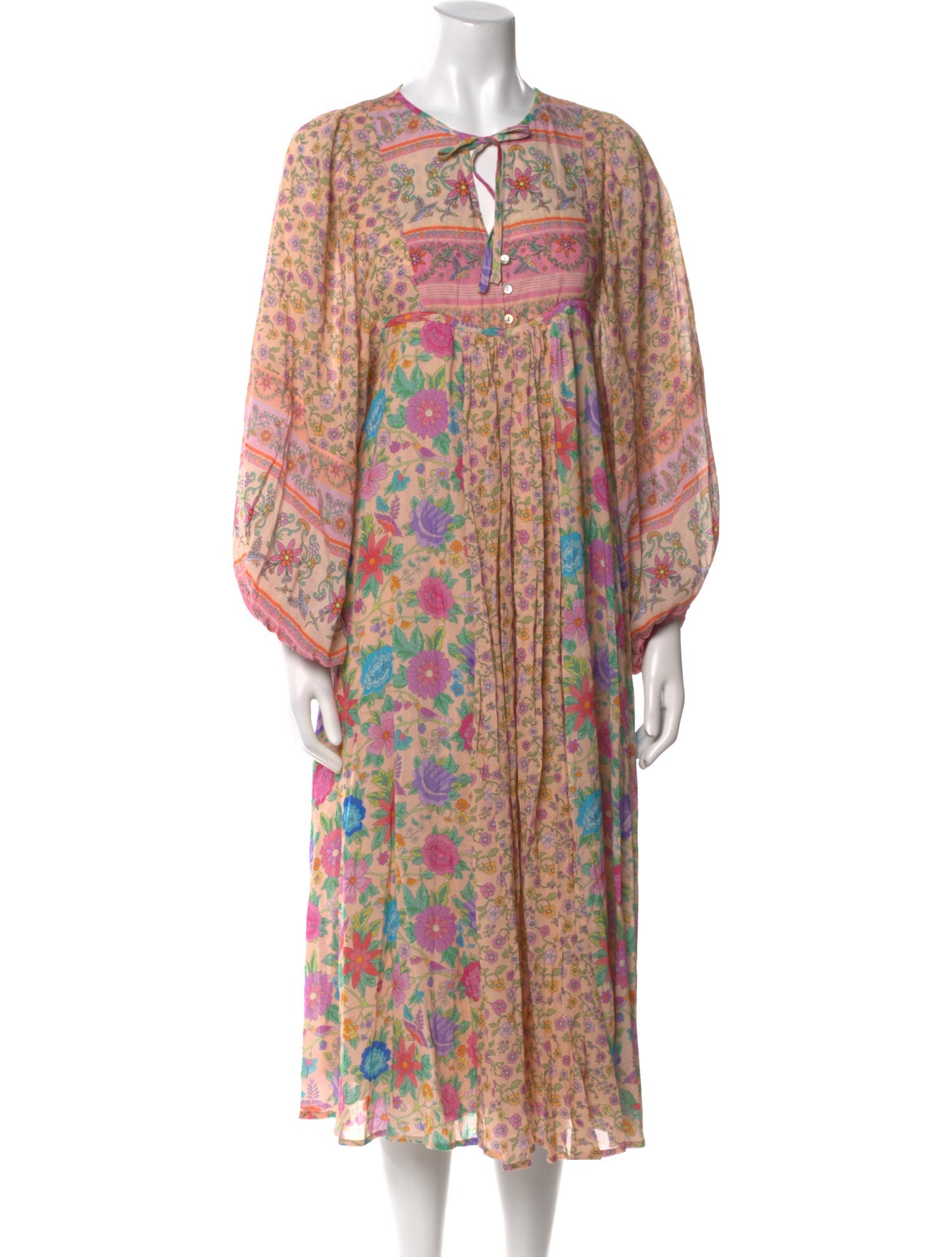 Spell Floral Print Midi Length Dress