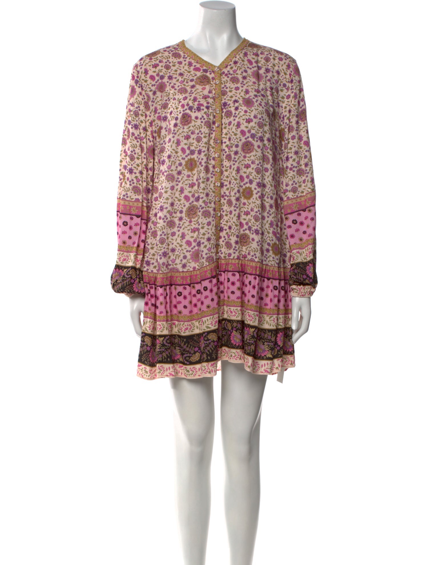 Spell Floral Print Mini Dress