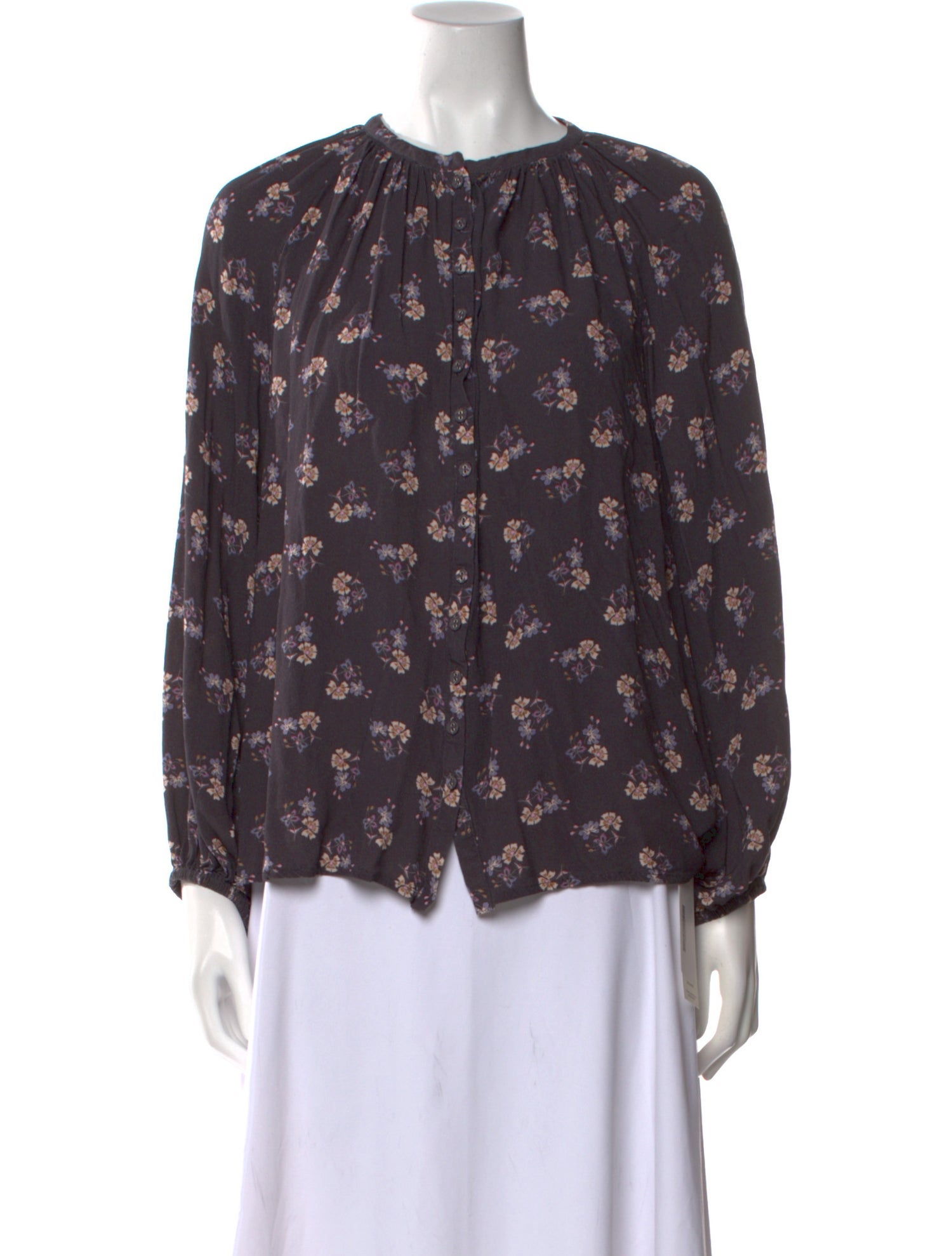 Spell Floral Print Crew Neck Blouse