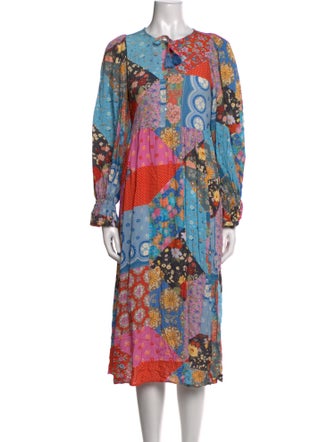 Spell Printed Midi Length Dress