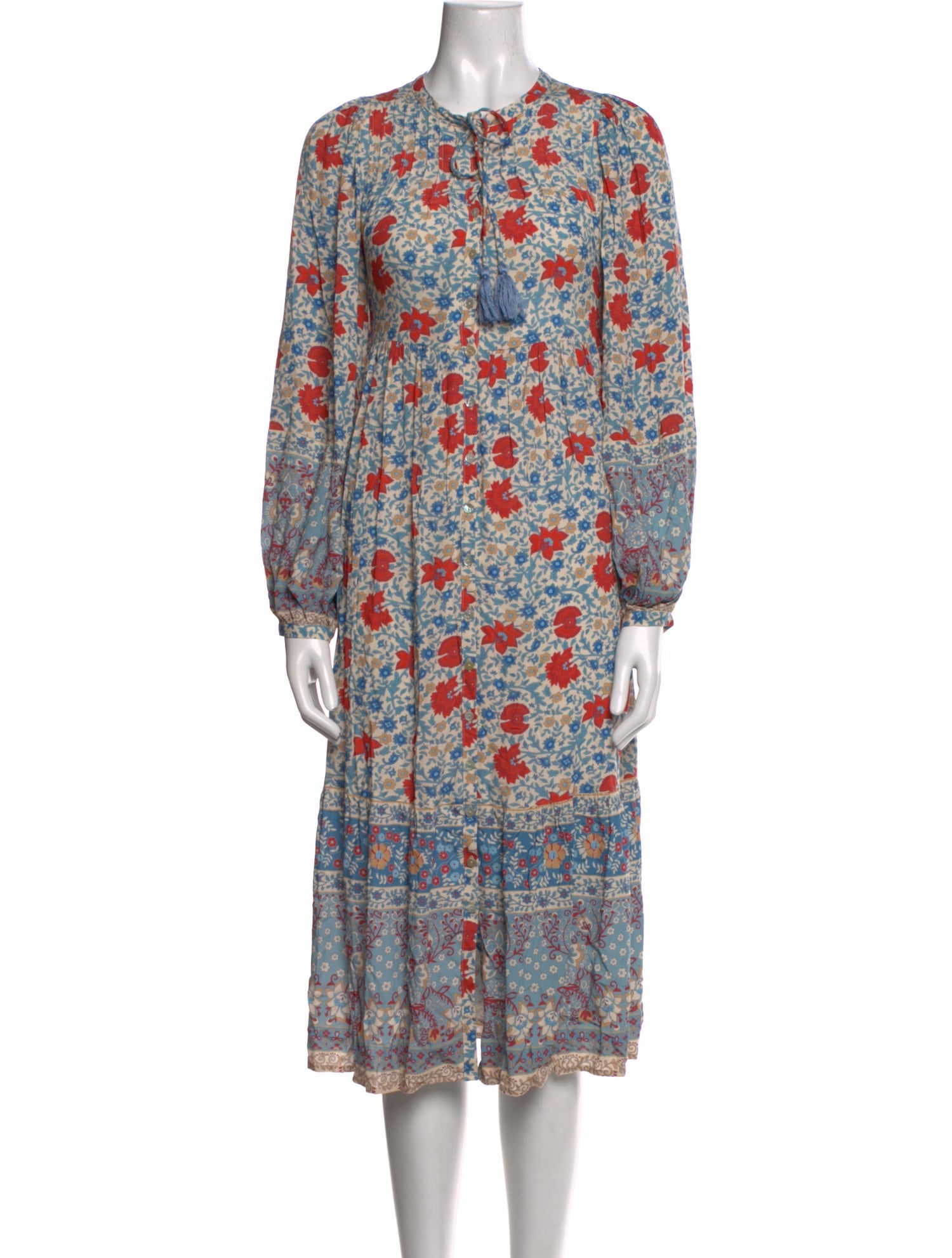 Spell Floral Print Midi Length Dress